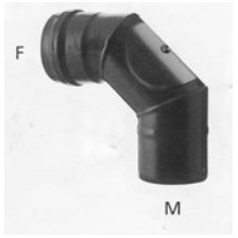 Böj 90 gr m sotlucka 100mm