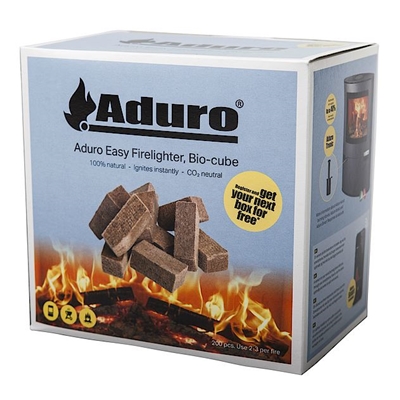 Aduro Easy Firelighter, Bio-cubes, 200 stk