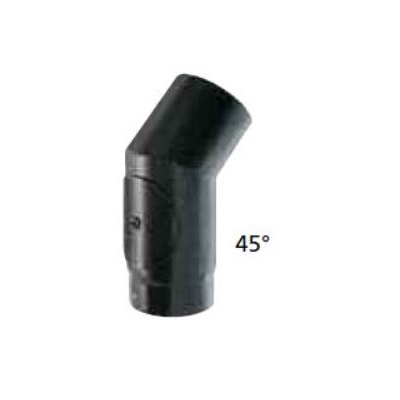 Böj 45 gr med sotlucka 150 mm