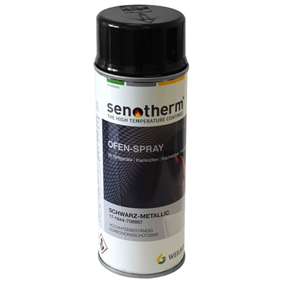 Senotherm Värmebeständig spray, svart. 400 ml