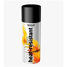 Biodur värmebeständig spray, svart. 400 ml